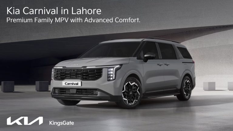 Kia Carnival premium family MPV in Lahore available at Kia Kings Gate