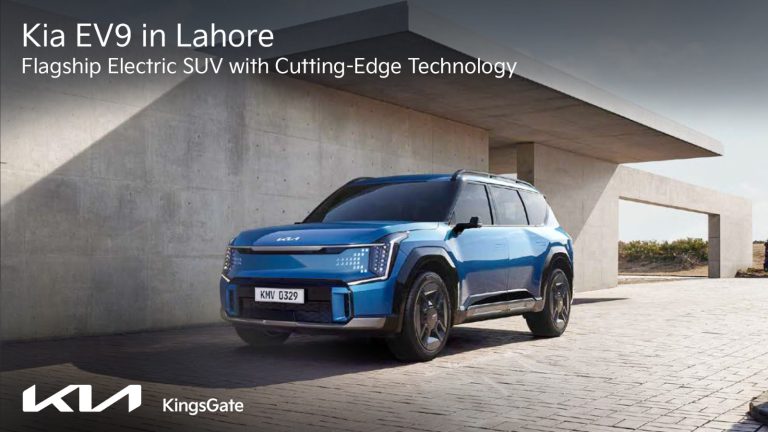 Kia EV9 flagship electric SUV in Lahore at Kia Kings Gate dealership