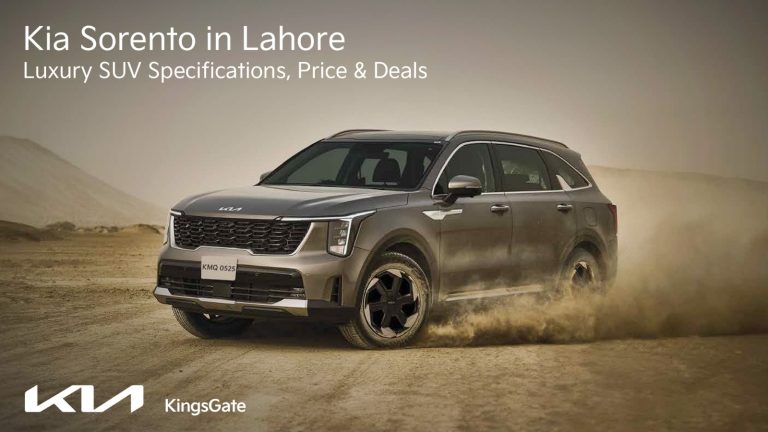 Kia Sorento luxury SUV in Lahore with specifications and deals at Kia Kings Gate