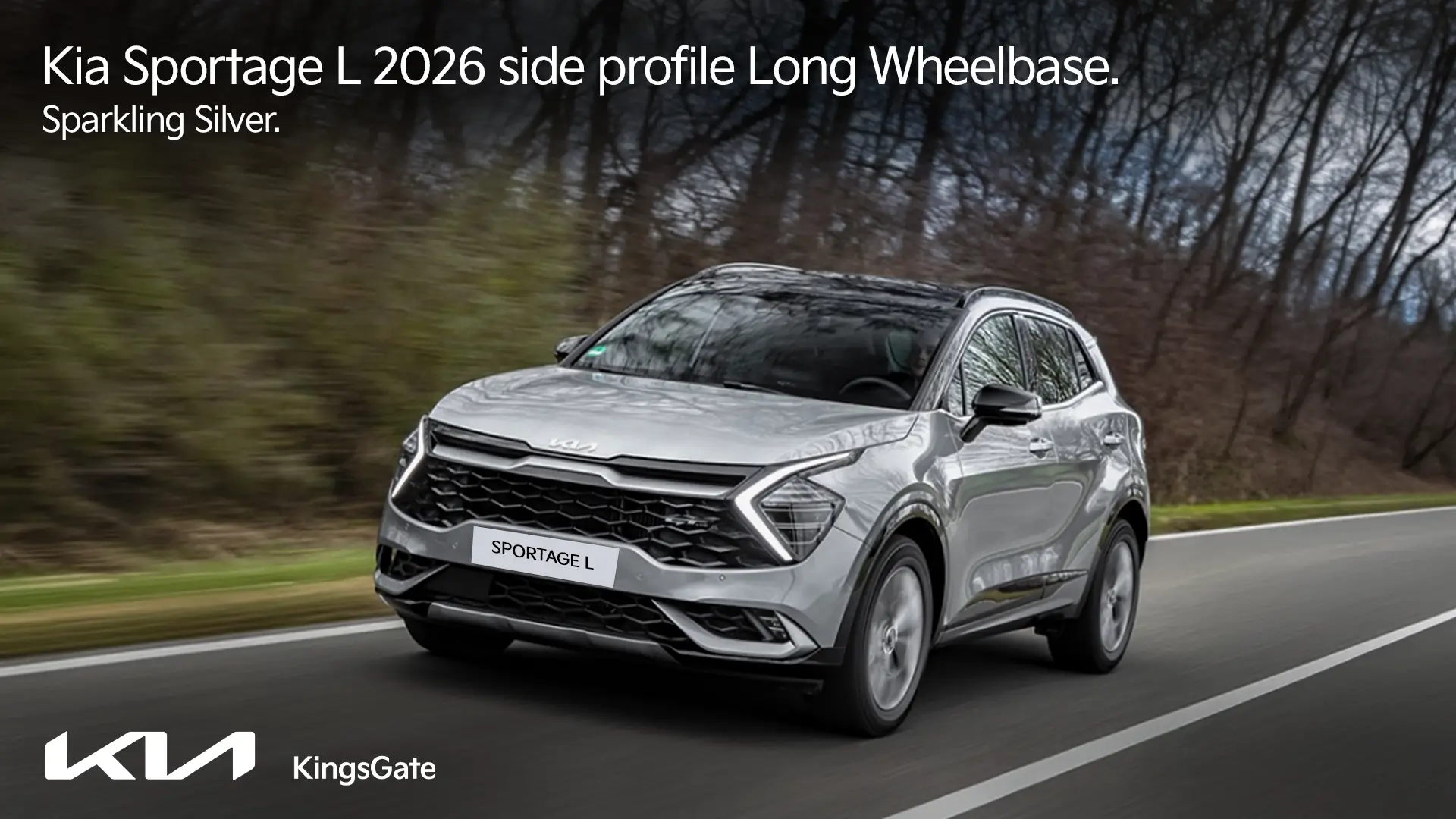 kia sportage l 2026 side profile long wheelbase