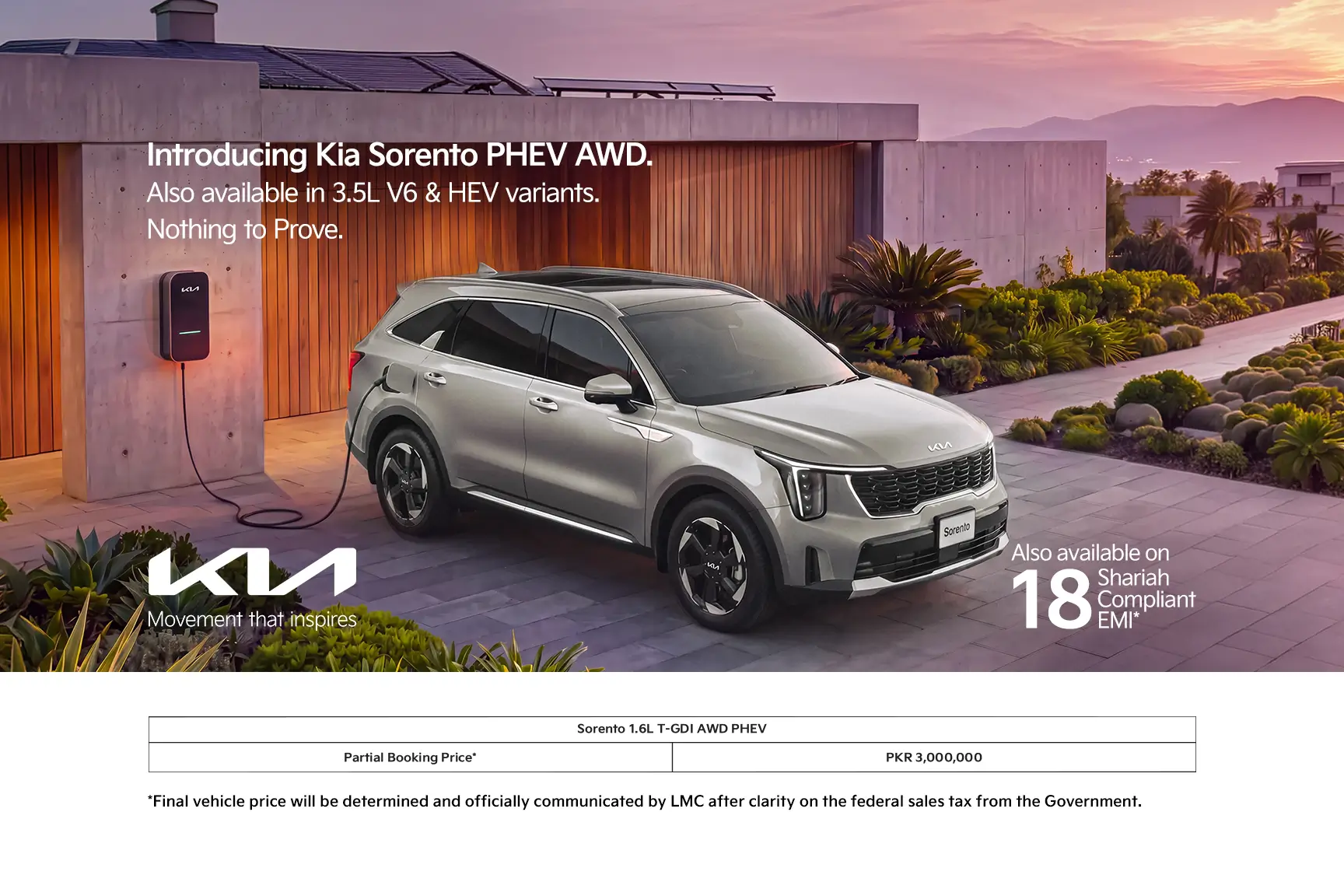 The all-new Sorento PHEV 2 Sorento-ALPHA-Product-page